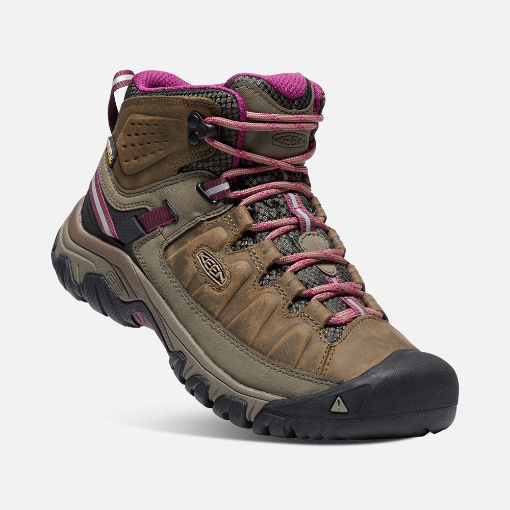 Botas de Seguridad Keen Mexico Marrom - Mujer Targhee Iii Waterproof Mid - HS5293417